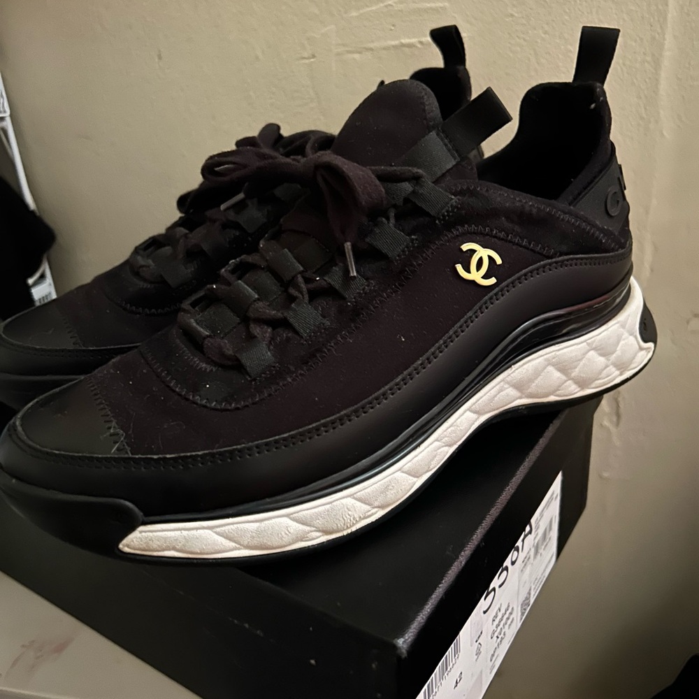 Chanel Velvet Calfskin Sneakers